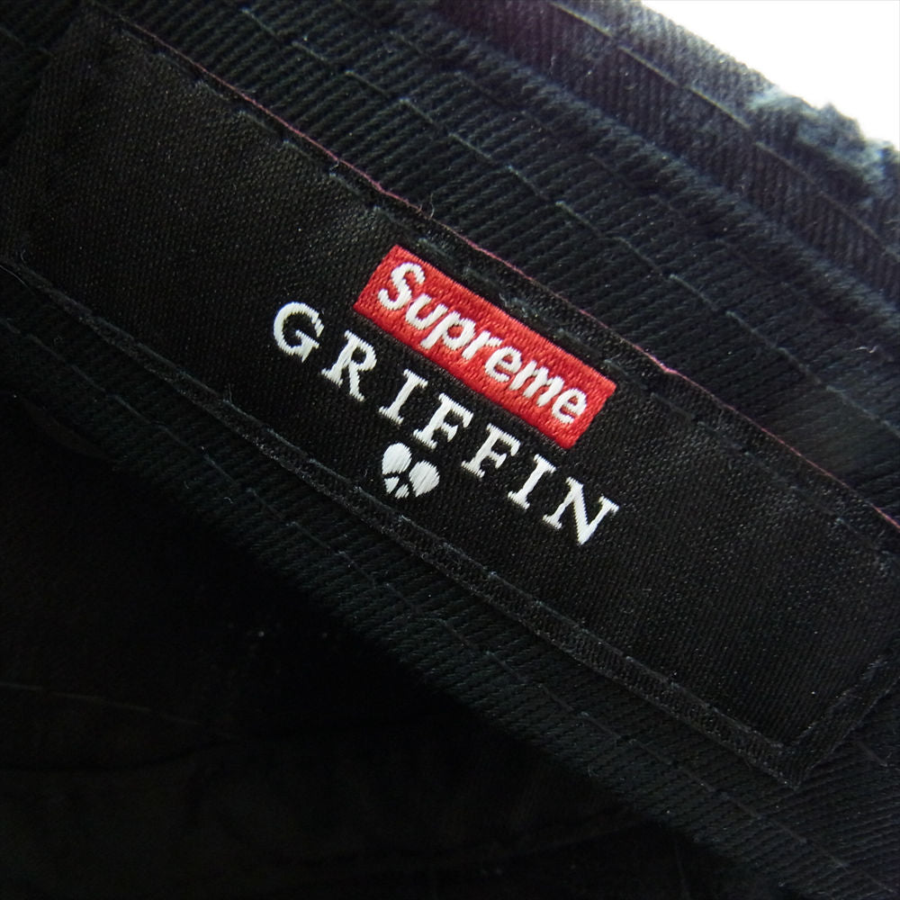 Supreme シュプリーム 22AW Griffin Camp Cap グリフィン キャンプ キャップ 帽子 ブラック系【美品】【中古】