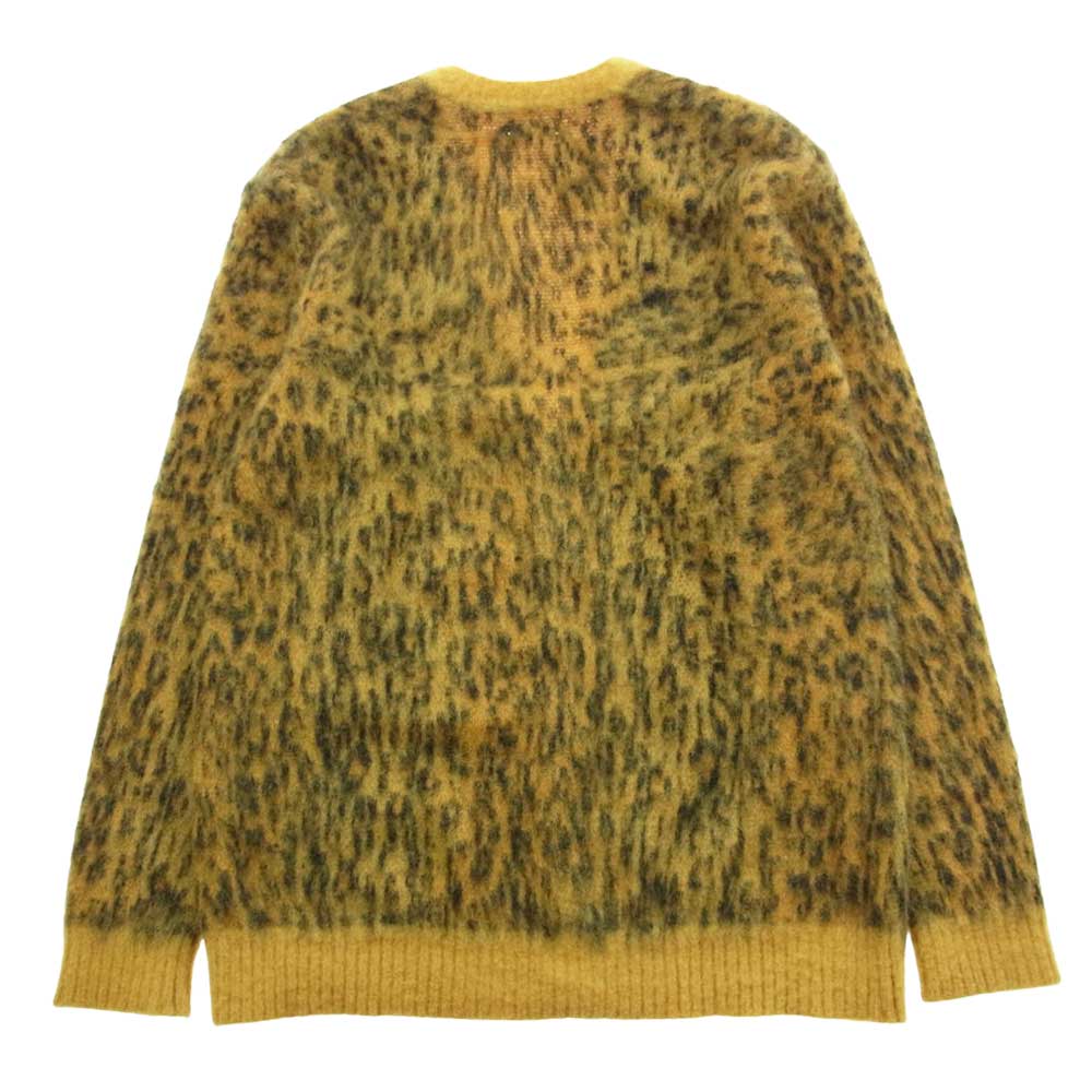 MINEDENIM マインデニム 22AW 2210-6001-27-032 Kid Mohair Leopard Knit Long Cardigan キッド モヘア レオパード ニット カーディガン イエロー系 3【新古品】【未使用】【中古】