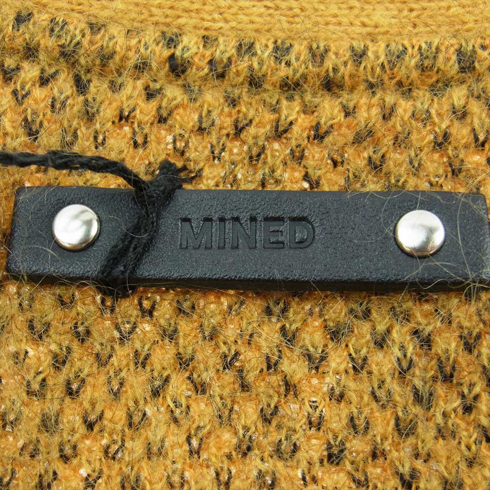 MINEDENIM マインデニム 22AW 2210-6001-27-032 Kid Mohair Leopard Knit Long Cardigan キッド モヘア レオパード ニット カーディガン イエロー系 3【新古品】【未使用】【中古】