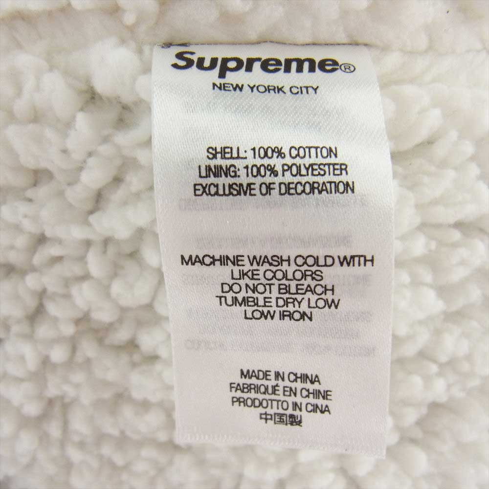 Supreme シュプリーム Shearling Lined Flannel Shirt  シアリング ラインド フランネル シャツ パープル系 ライトブラウン系 マルチカラー L【新古品】【未使用】【中古】