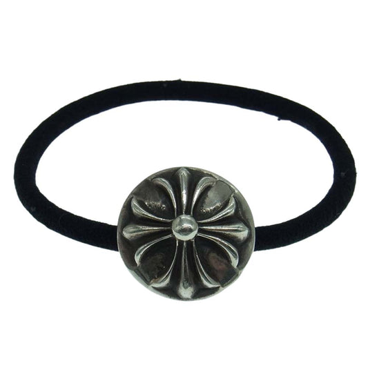 CHROME HEARTS クロムハーツ（原本有） HAIRBAND クロスボールボタン ヘアゴム コンチョ ブレスレット シルバー系【中古】