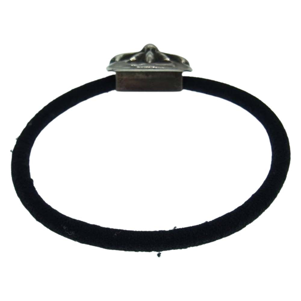 CHROME HEARTS クロムハーツ（原本有） HAIRBAND クロスボールボタン ヘアゴム コンチョ ブレスレット シルバー系【中古】