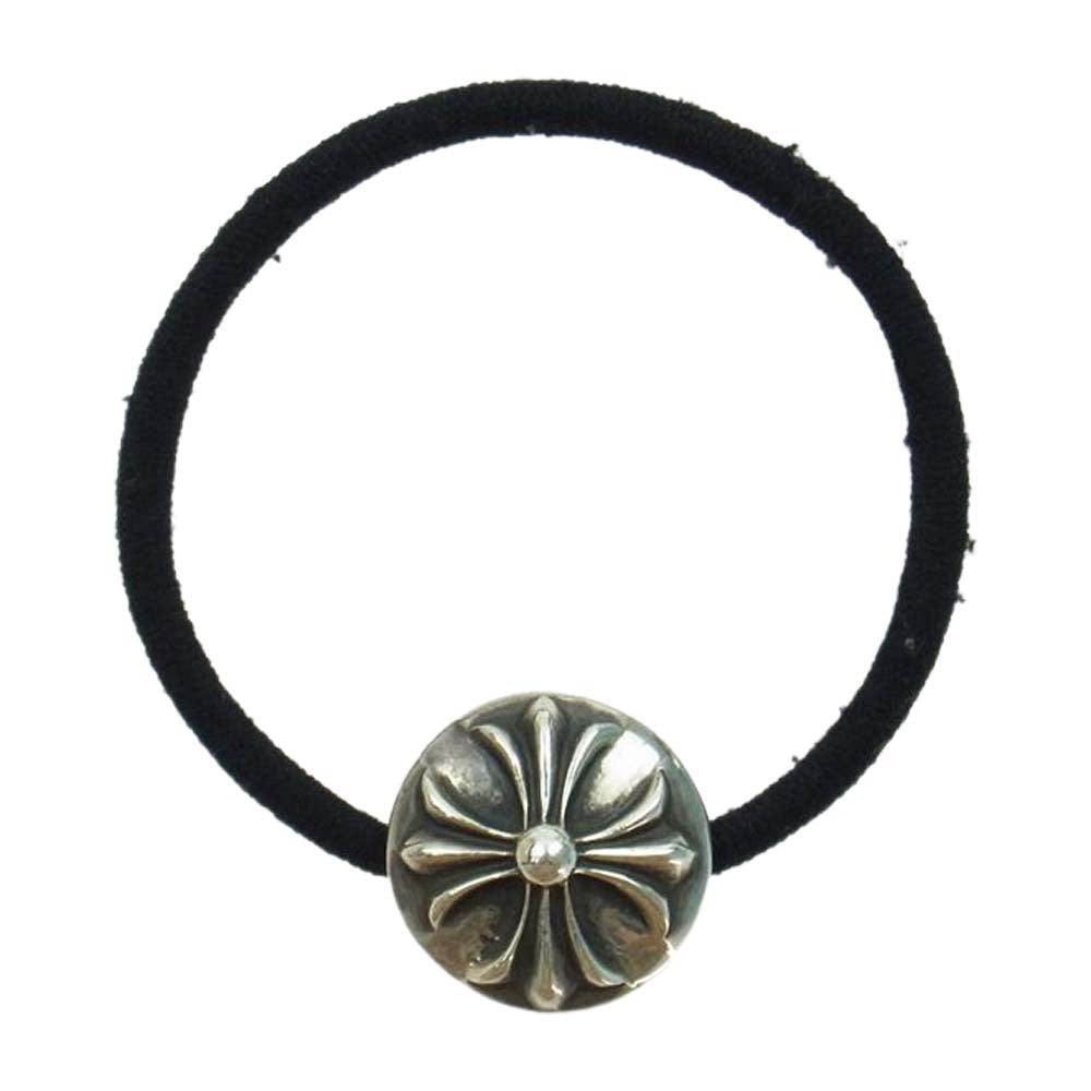 CHROME HEARTS クロムハーツ（原本有） HAIRBAND クロスボールボタン ヘアゴム コンチョ ブレスレット シルバー系【中古】