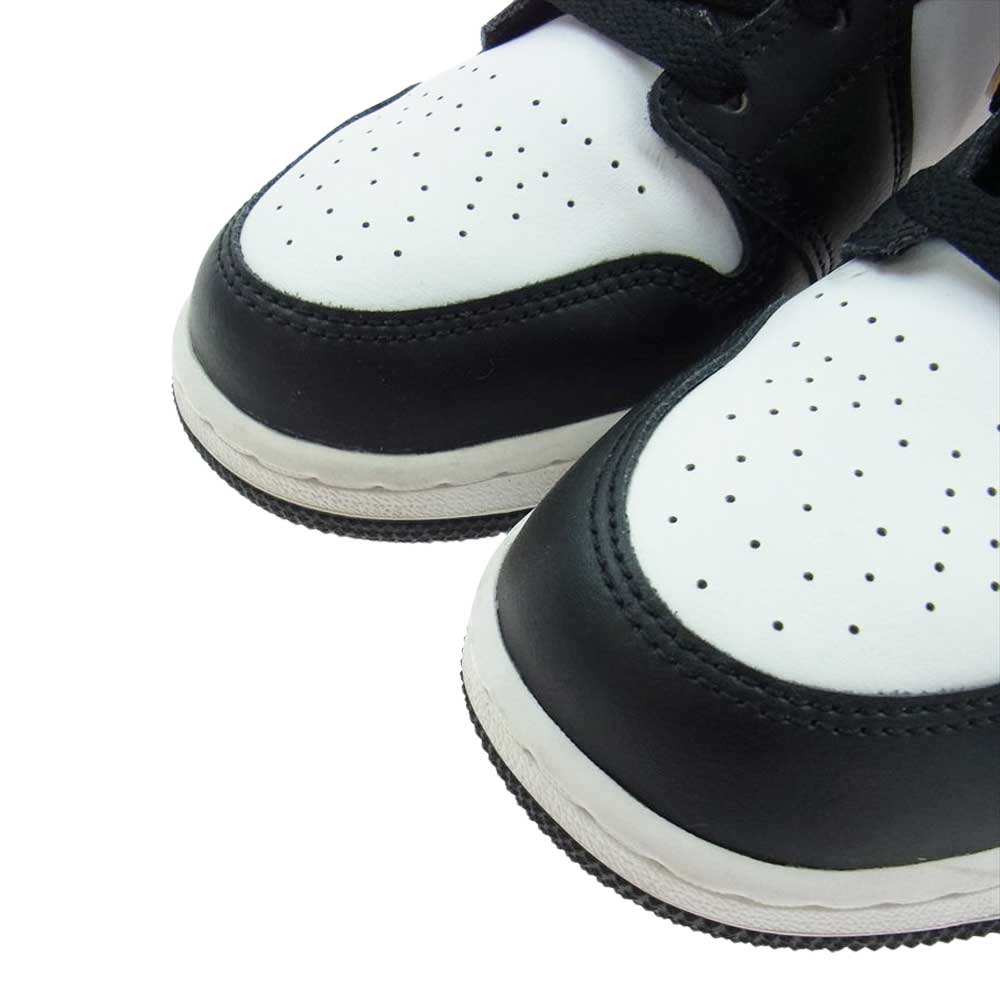 NIKE AIR JORDAN ナイキ ジョーダン 554724-177 AIR JORDAN 1 MID エアジョーダン ミッド ホワイト ポレン ブラック スニーカー ブラック系 ホワイト系 イエロー系 23.5cm【中古】