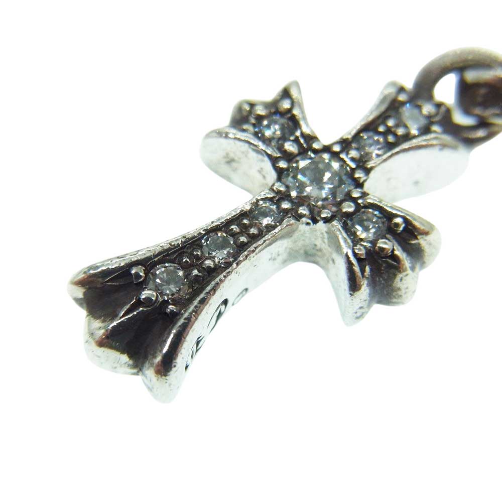 CHROME HEARTS クロムハーツ（原本無） 国内取扱店ギャランティ付属 ベイビー ファット チャーム アフター パヴェ ダイヤ ペンダントトップ シルバー系【中古】