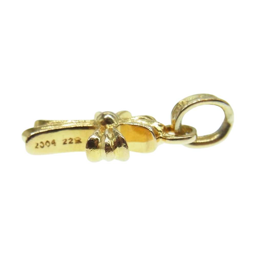 CHROME HEARTS クロムハーツ（原本有） CHRM BBYFAT P/DMND 22K ベイビー ファット チャーム パヴェ ダイヤ ペンダントトップ ゴールド系【中古】