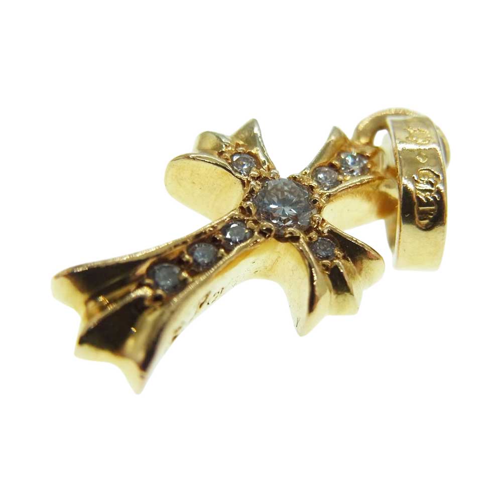 CHROME HEARTS クロムハーツ（原本有） CHRM BBYFAT P/DMND 22K ベイビー ファット チャーム パヴェ ダイヤ ペンダントトップ ゴールド系【中古】