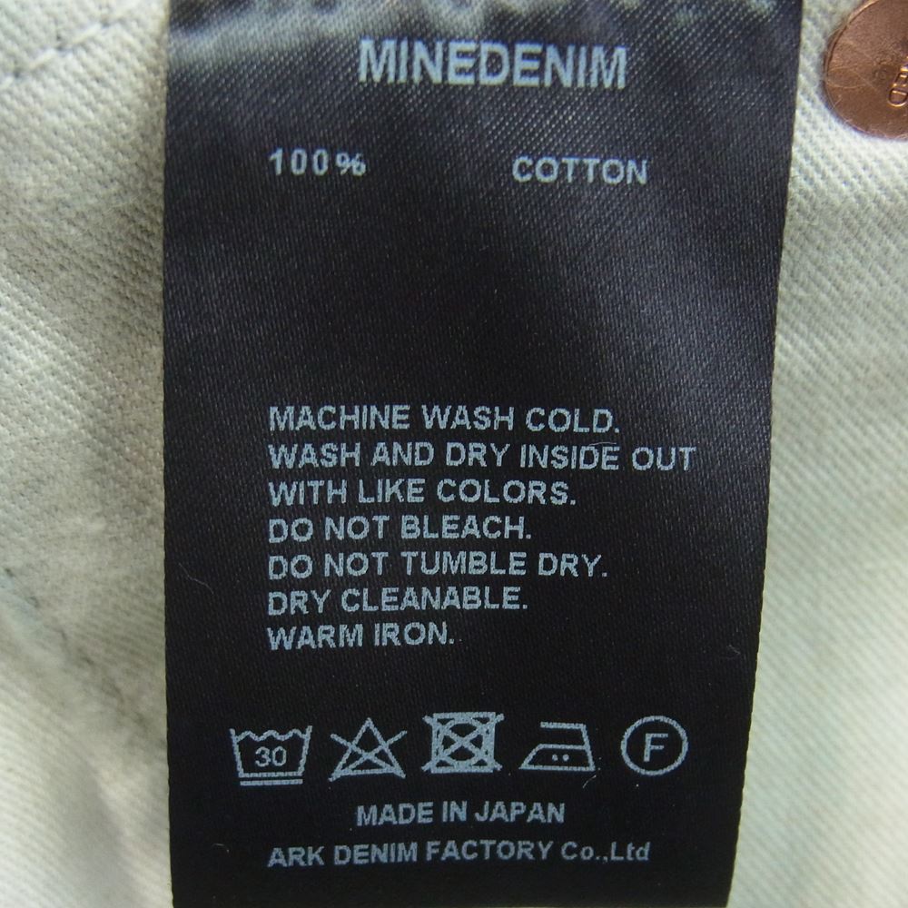 MINEDENIM マインデニム Standard Slim STR 5pocket RGD スタンダード スリム リジッド デニム パンツ インディゴブルー系 30【美品】【中古】