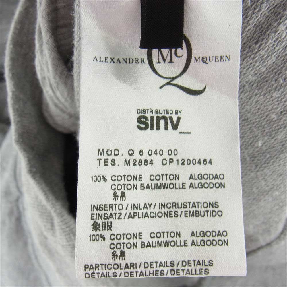 Alexander McQueen アレキサンダーマックイーン 変形 ドルマンスリーブ ジップ パーカー グレー系 S【中古】