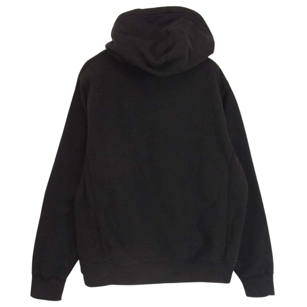 Supreme シュプリーム 18SS Cord Collegiate Logo Hooded コーデュロイ ロゴ フーディ パーカー ブラック系 S【中古】