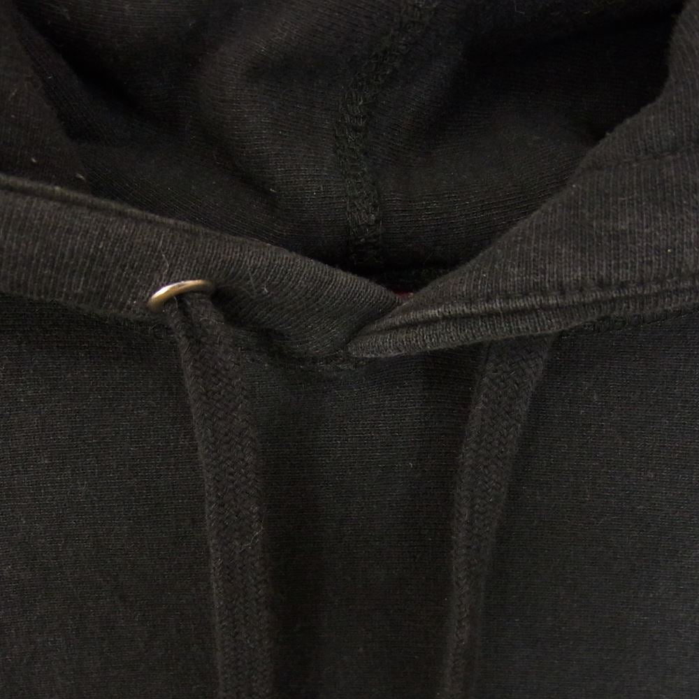 Supreme シュプリーム 18SS Cord Collegiate Logo Hooded コーデュロイ ロゴ フーディ パーカー ブラック系 S【中古】