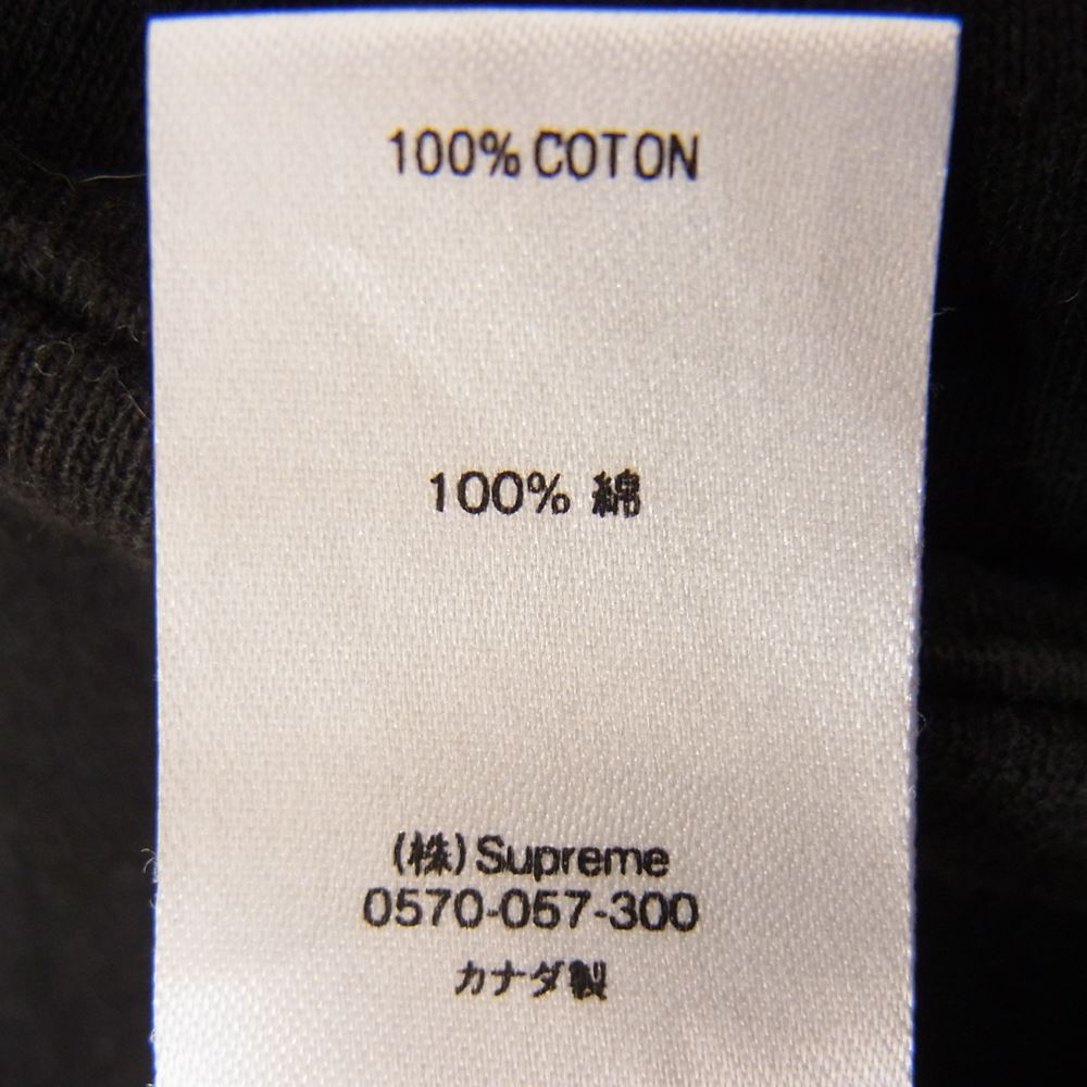 Supreme シュプリーム 18SS Cord Collegiate Logo Hooded コーデュロイ ロゴ フーディ パーカー ブラック系 S【中古】
