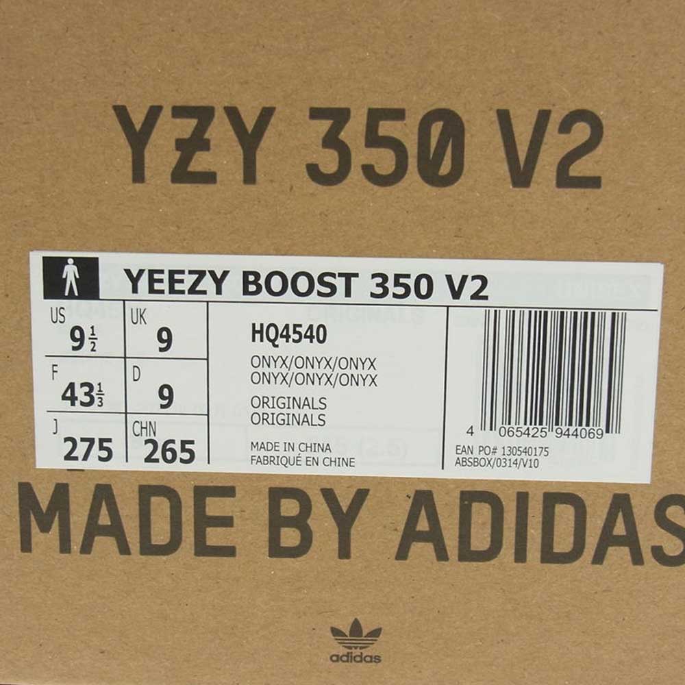 adidas アディダス HQ4540 YEEZY BOOST 350 V2 ONYX イージーブースト オニキス ローカット スニーカー ブラック系 27.5cm【中古】