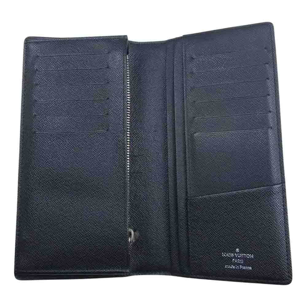 LOUIS VUITTON ルイ・ヴィトン N62665 ポルトフォイユブラザ ダミエ グラフィット ウォレット 長財布 ブラック系【中古】