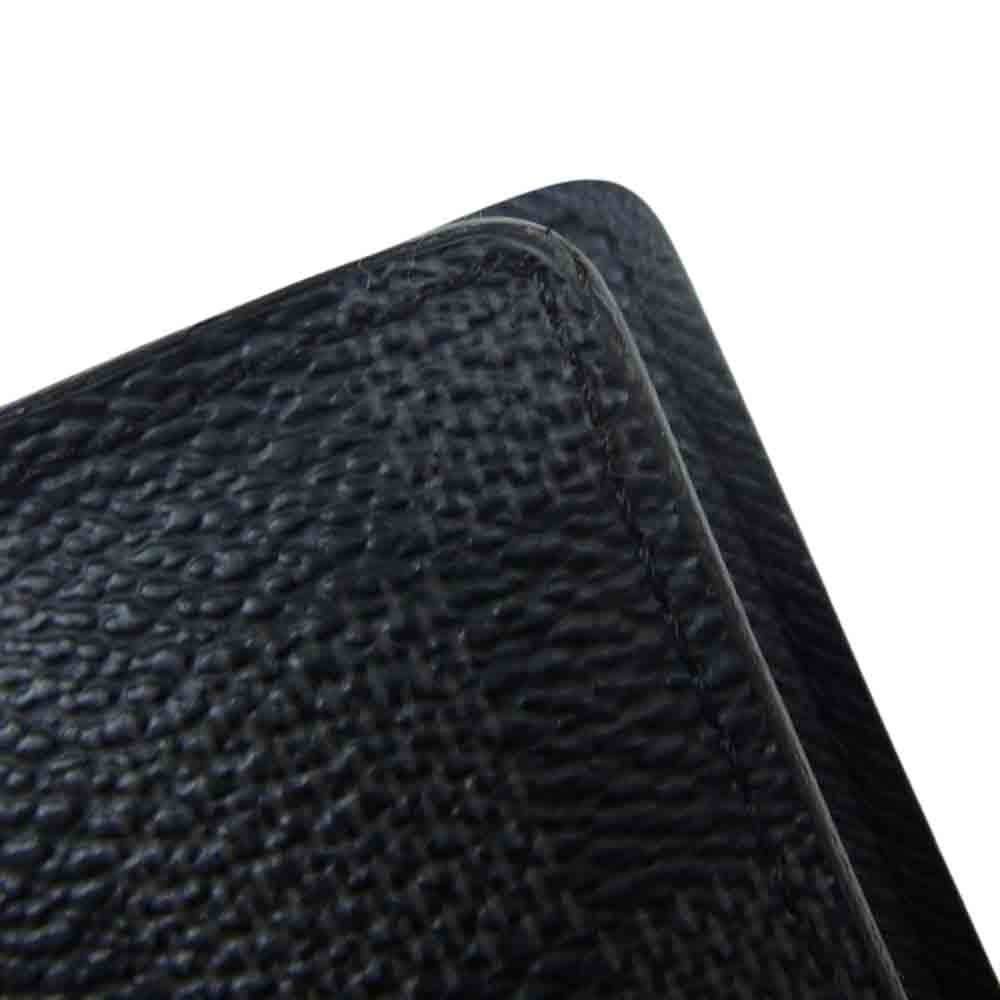 LOUIS VUITTON ルイ・ヴィトン N62665 ポルトフォイユブラザ ダミエ グラフィット ウォレット 長財布 ブラック系【中古】