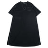 MAISON MARGIELA メゾンマルジェラ S52CT0294 S48447 MM6 エムエムシックス 18SS OVERSIZE DRESS WITH POCKETS オーバーサイズ ドレス ステッチ ポケット サイドスリット ワンピース ブラック系 36【中古】
