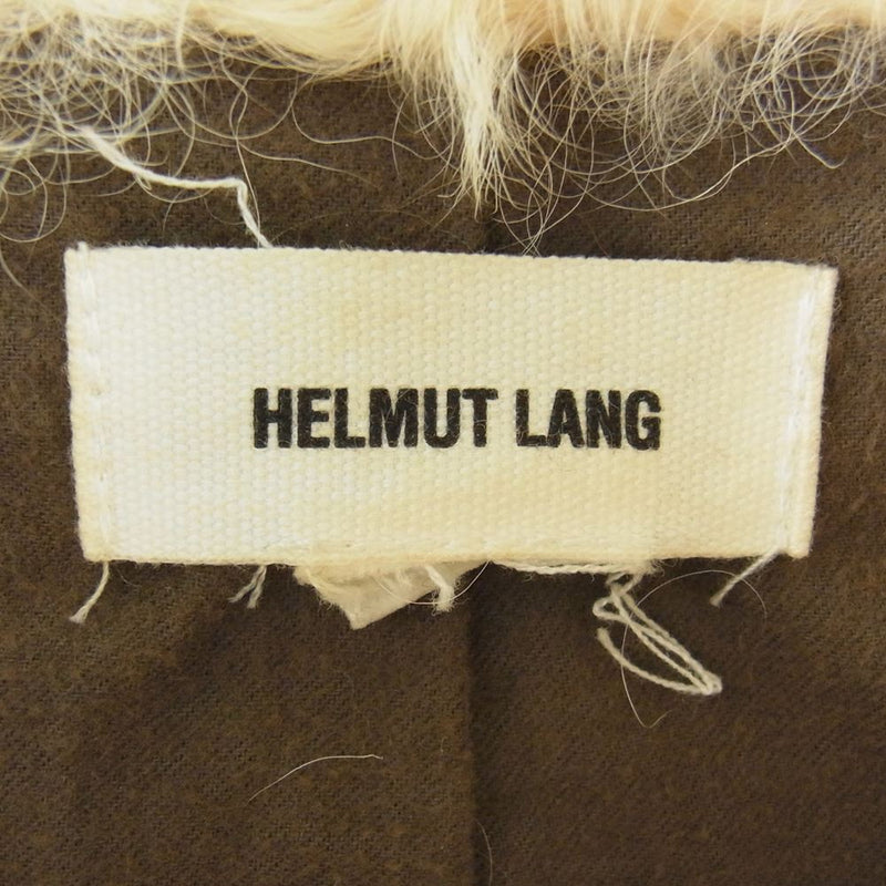 HELMUT LANG ヘルムートラング 16-0304232  国内正規品 タグ 袖レザー切替 ライダースジャケット カーキ系 M【中古】