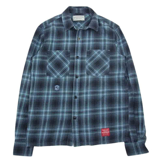 NEIGHBORHOOD ネイバーフッド 131ARNH-SHM01 LOGGER/C-SHIRT.LS ロガー チェック ネル シャツ ブルー系 S【極上美品】【中古】