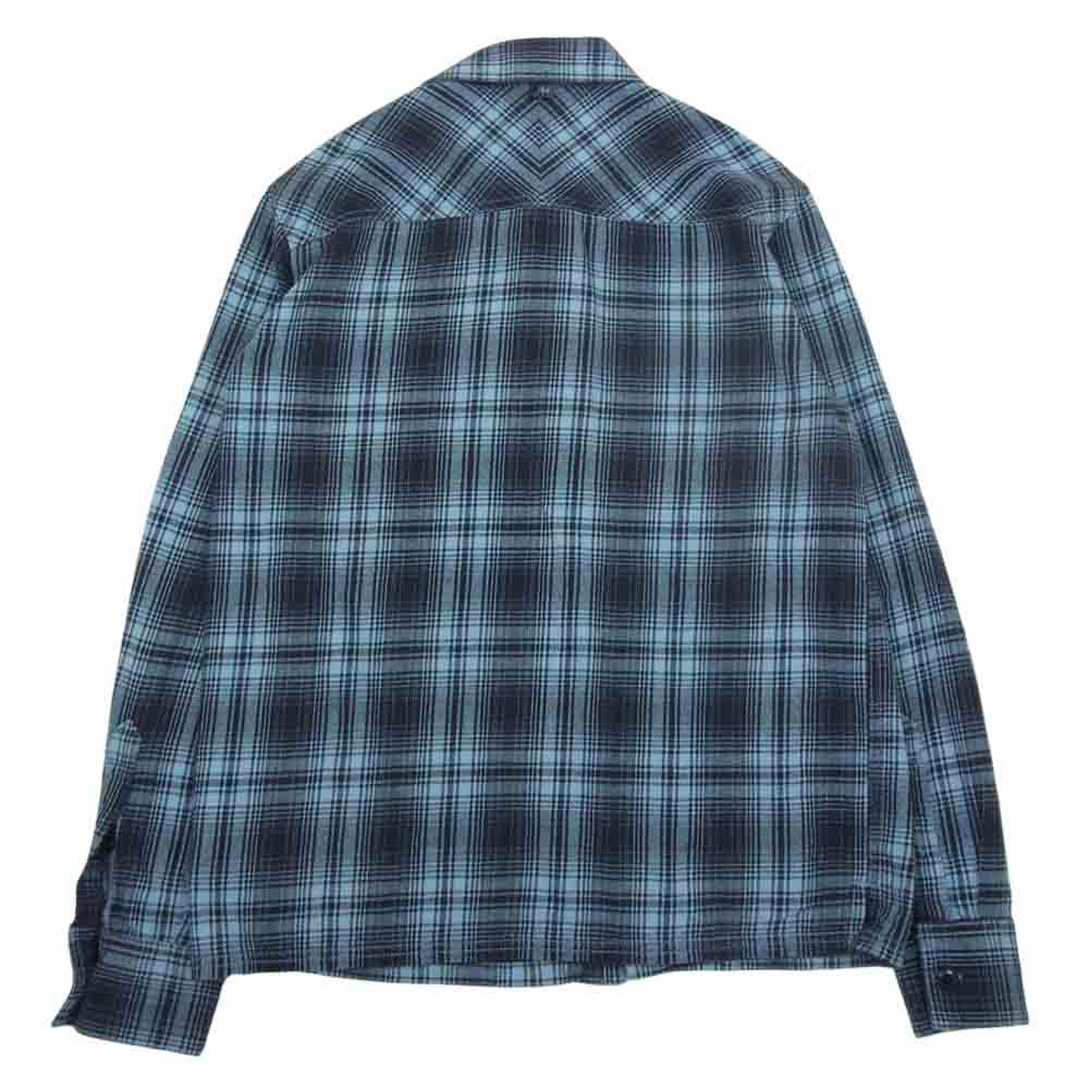 NEIGHBORHOOD ネイバーフッド 131ARNH-SHM01 LOGGER/C-SHIRT.LS ロガー チェック ネル シャツ ブルー系 S【極上美品】【中古】