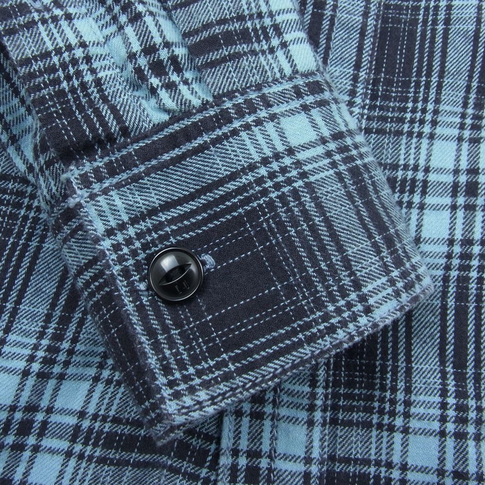 NEIGHBORHOOD ネイバーフッド 131ARNH-SHM01 LOGGER/C-SHIRT.LS ロガー チェック ネル シャツ ブルー系 S【極上美品】【中古】