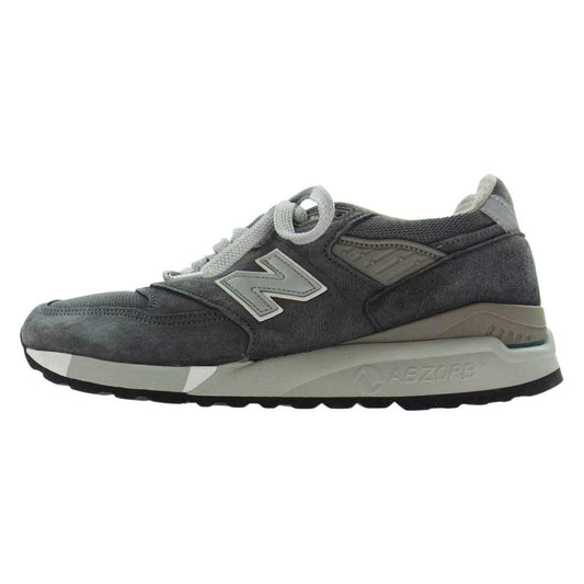 NEW BALANCE ニューバランス M998CH USA製  スエード ローカット スニーカー  グレー系 27.5cm【中古】