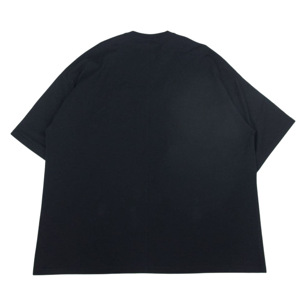Rick Owens リックオウエンス 22SS CM01B7926-CHJEG Champion チャンピオン TOMMY TEE オーバーサイズ トミー ロゴ刺繍 半袖 Tシャツ ブラック系 XL【美品】【中古】