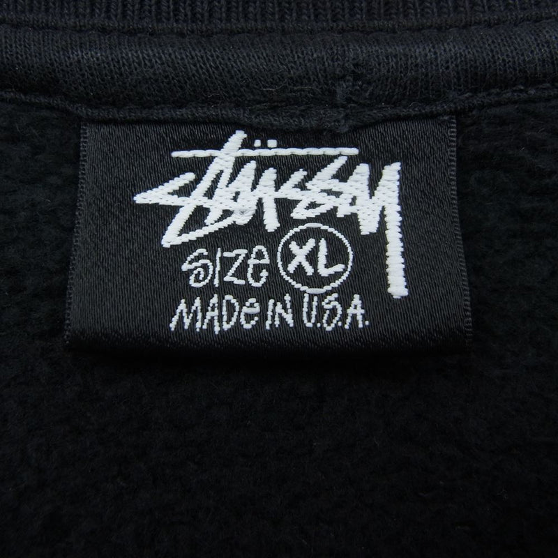 アワーレガシー Stussy ステューシー Sun Crewneck サン 太陽 クルーネック スウェット トレーナー ブラック系 XL【中古】