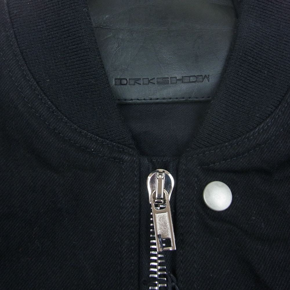 Rick Owens リックオウエンス 21AW DL02A3793 DRKSHDW ダークシャドウ FLIGHT BOMBER マルチポケット フライト ボンバージャケット ブルゾン ブラック系 XL【中古】