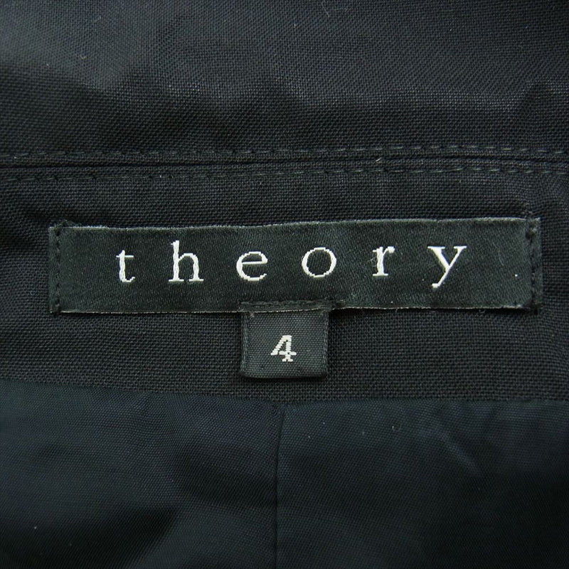 theory セオリー テーラード ジャケット スラックス パンツ セットアップ ブラック系 4【中古】