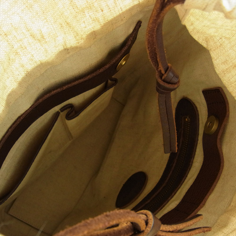 スロウ LEATHER BAG ワンショルダー レザー トートバッグ ブラウン系【中古】