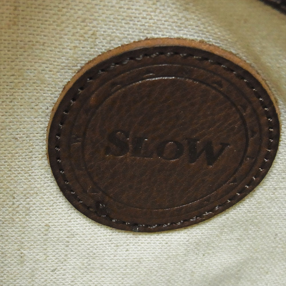 スロウ LEATHER BAG ワンショルダー レザー トートバッグ ブラウン系【中古】