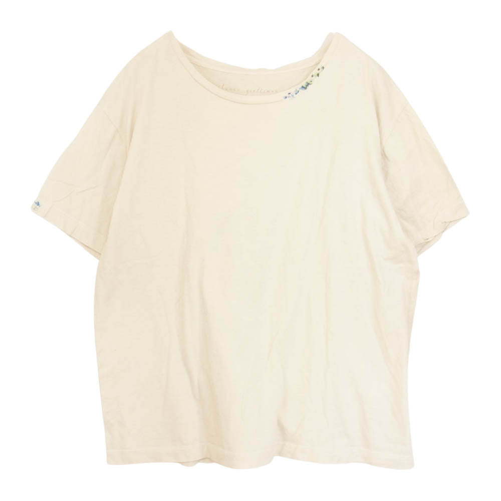 PORTER CLASSIC ポータークラシック CLASSIC GENTLEMAN クラシックジェントルマン ハンドワーク バックプリント 刺繍 半袖 Tシャツ オフホワイト系 3【中古】