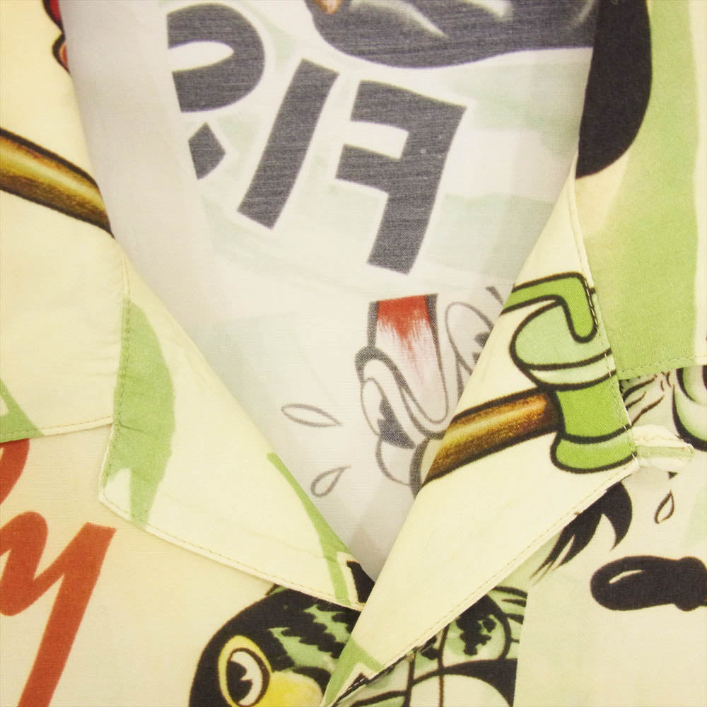 PORTER CLASSIC ポータークラシック 22SS DISNEY VINTAGE POSTERS ディズニーヴィンテージポスター グーフィー ALOHA SHIRTS アロハシャツ ハワイアンシャツ マルチカラー系 L【中古】