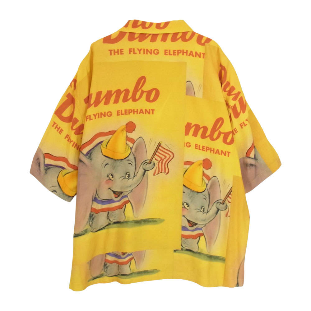 PORTER CLASSIC ポータークラシック DISNEY VINTAGE POSTERS ディズニーヴィンテージポスター ダンボ ALOHA SHIRTS アロハシャツ ハワイアンシャツ マルチカラー系 L【中古】