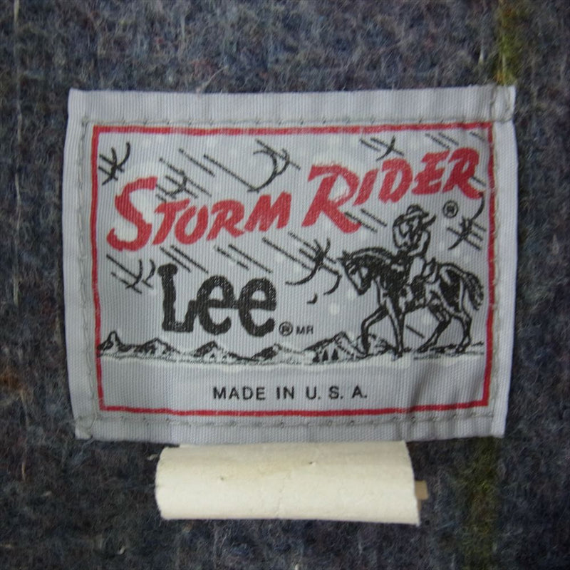 Lee リー ヴィンテージ 80s Storm Rider ストームライダー ブランケット付き デニム ジャケット ブルー系【中古】