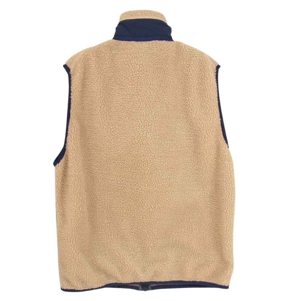 patagonia パタゴニア 01AW 23044 01年 USA製 CLASSIC RETRO X VEST クラシック レトロX フリース ベスト ベージュ系 M【中古】
