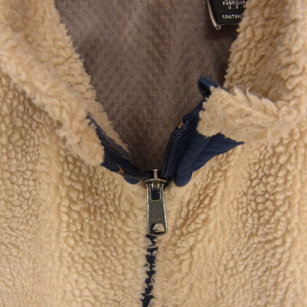 patagonia パタゴニア 01AW 23044 01年 USA製 CLASSIC RETRO X VEST クラシック レトロX フリース ベスト ベージュ系 M【中古】