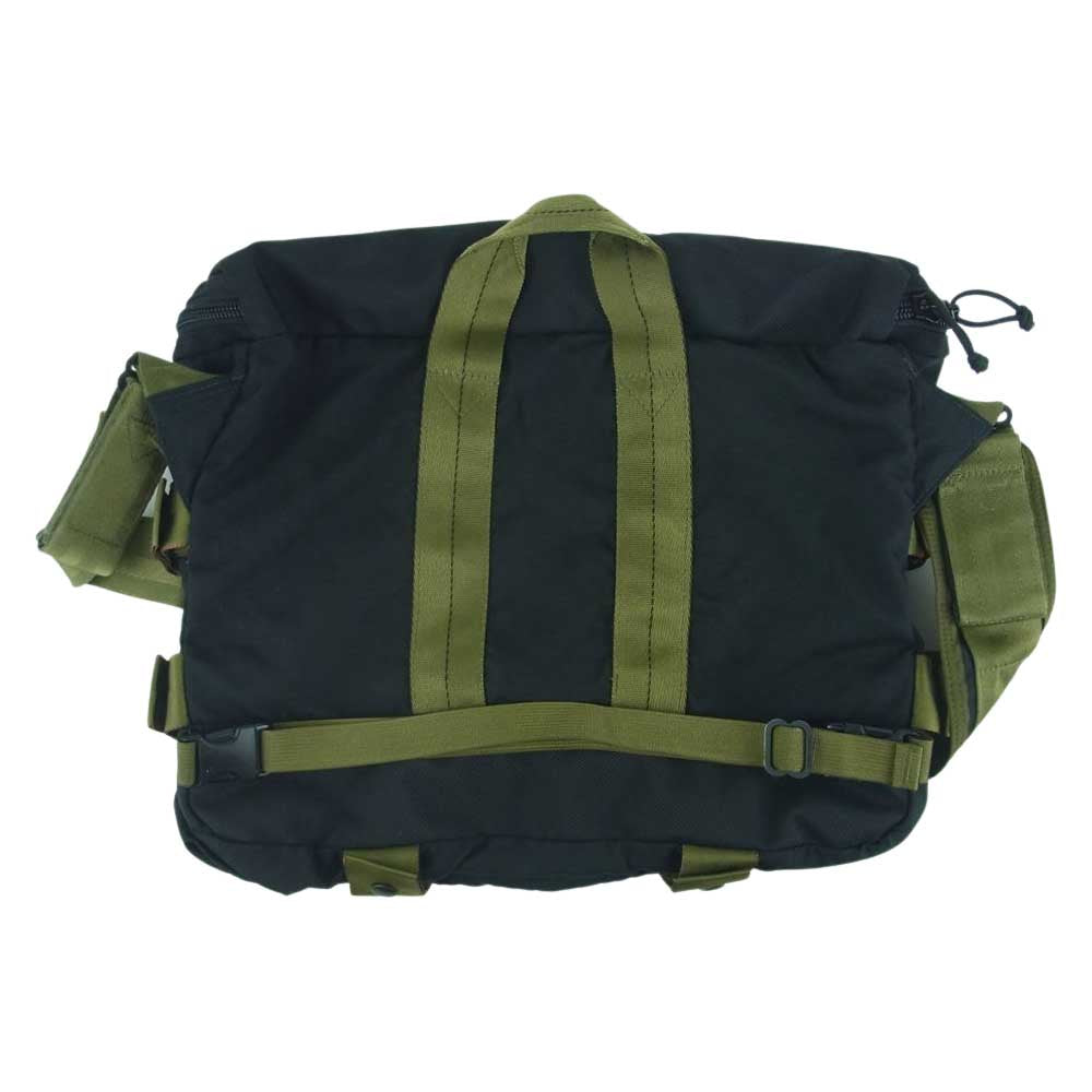 BRIEFING ブリーフィング 15周年限定 エキスパンド ショルダー バッグ アメリカ製 カーキ系 ブラック系【中古】