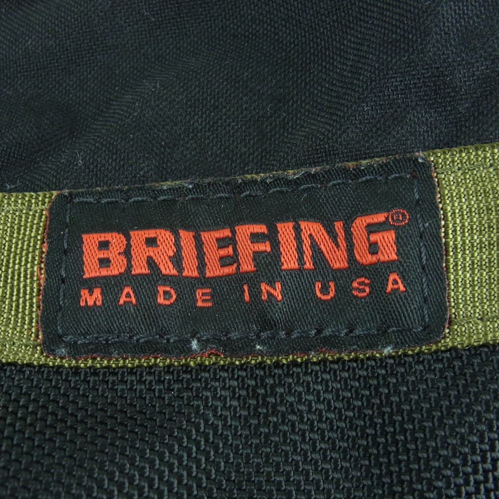 BRIEFING ブリーフィング 15周年限定 エキスパンド ショルダー バッグ アメリカ製 カーキ系 ブラック系【中古】