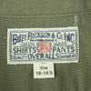 Buzz Rickson's バズリクソンズ BR38401 HERRINGBONE S/S WORK SHIRT ヘリンボーン 半袖 ワーク シャツ カーキ系 18-18.5【中古】