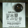Buzz Rickson's バズリクソンズ BR38401 HERRINGBONE S/S WORK SHIRT ヘリンボーン 半袖 ワーク シャツ カーキ系 18-18.5【中古】