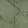 Buzz Rickson's バズリクソンズ BR38401 HERRINGBONE S/S WORK SHIRT ヘリンボーン 半袖 ワーク シャツ カーキ系 18-18.5【中古】