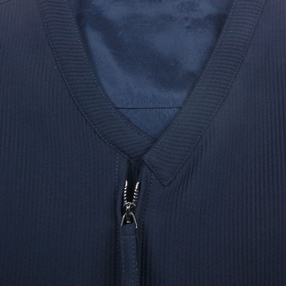 GIORGIO ARMANI ジョルジオアルマーニ 22AW 2WGGG0TU 国内正規品 イタリア製 VIRGIN WOOL CASUAL JACKET バージンウール カジュアル ジャケット ネイビー系 52R【美品】【中古】