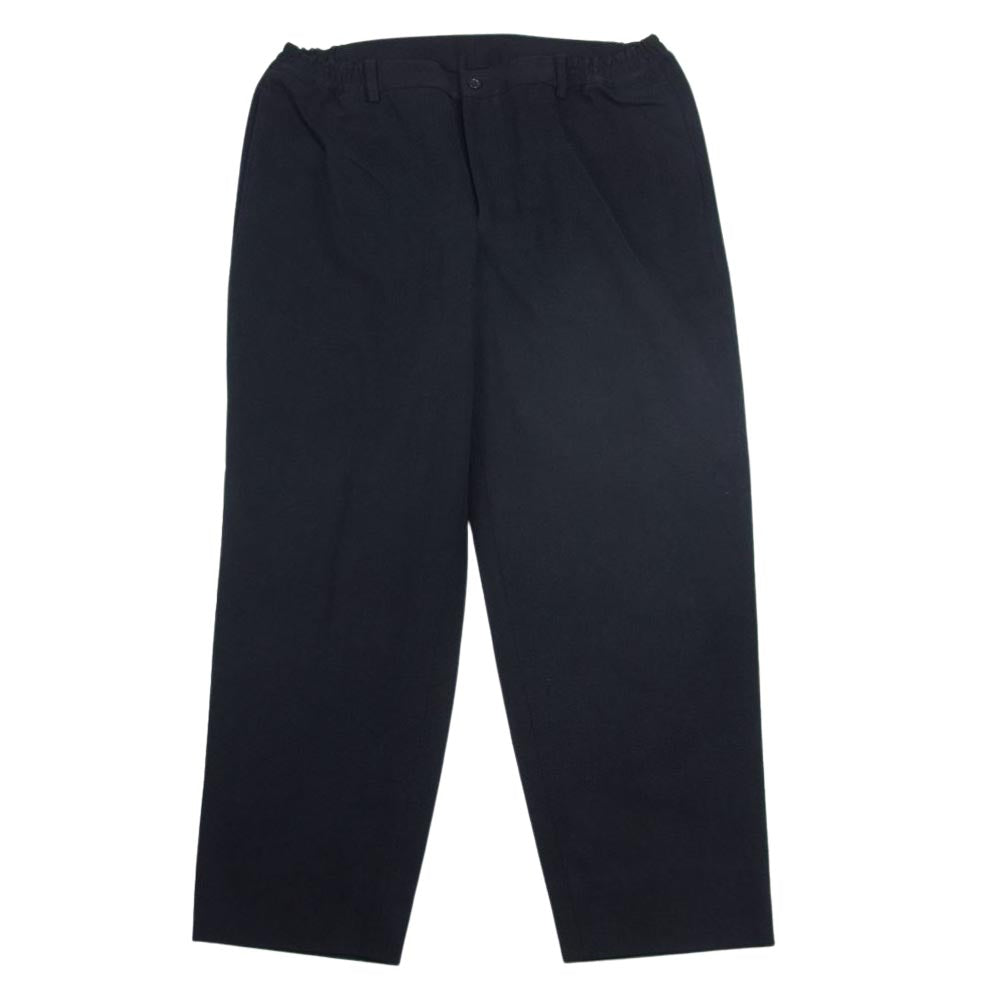 COMME des GARCONS HOMME DEUX コムデギャルソンオムドゥ 22AW DJ-P028 AD2022 綿ギャバジン ワイド イージー テーパードパンツ ダークネイビー系 XL【中古】