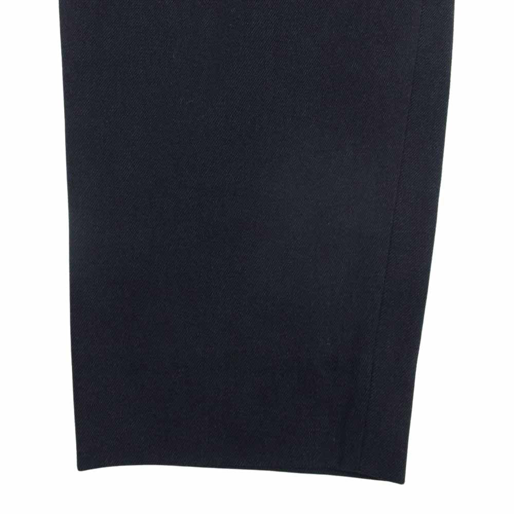 COMME des GARCONS HOMME DEUX コムデギャルソンオムドゥ 22AW DJ-P028 AD2022 綿ギャバジン ワイド イージー テーパードパンツ ダークネイビー系 XL【中古】