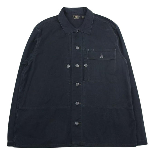 RRL ダブルアールエル へリンボーン カバーオール ジャケット グレー系 XL【美品】【中古】