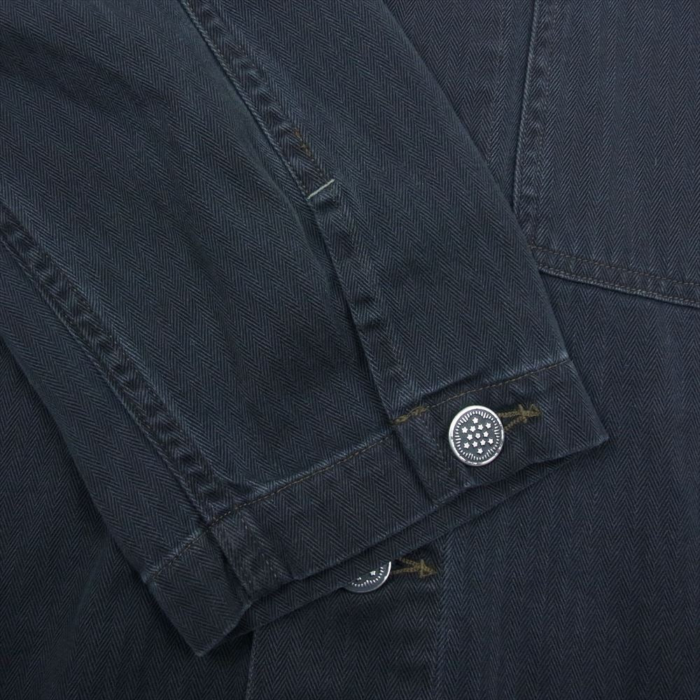 RRL ダブルアールエル へリンボーン カバーオール ジャケット グレー系 XL【美品】【中古】