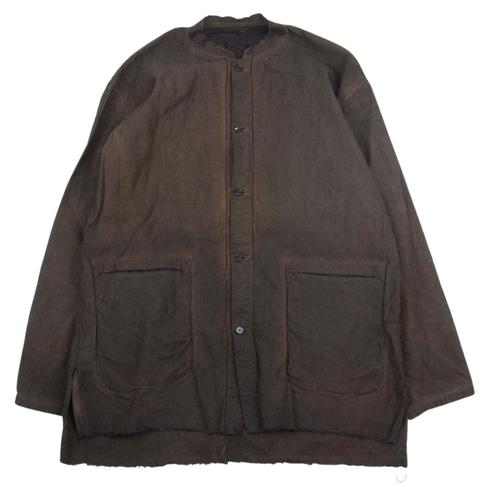 コトル LEAF VEIN REVERSIBLE JACKET リーフヴェイン リバーシブル 柿渋染め ジャケット  ブラウン系 3【美品】【中古】