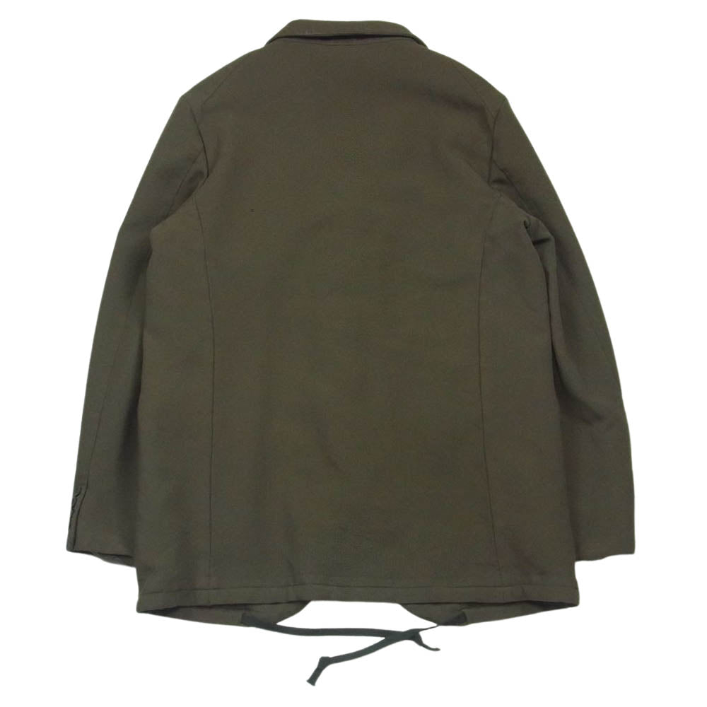 COMME des GARCONS HOMME DEUX コムデギャルソンオムドゥ 21SS DG-J048 染色加工 ポリ縮 ジャケット ダークカーキ系 XL【中古】