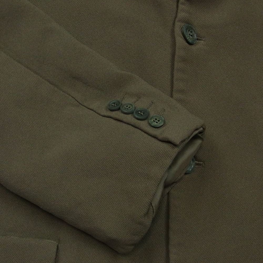 COMME des GARCONS HOMME DEUX コムデギャルソンオムドゥ 21SS DG-J048 染色加工 ポリ縮 ジャケット ダークカーキ系 XL【中古】